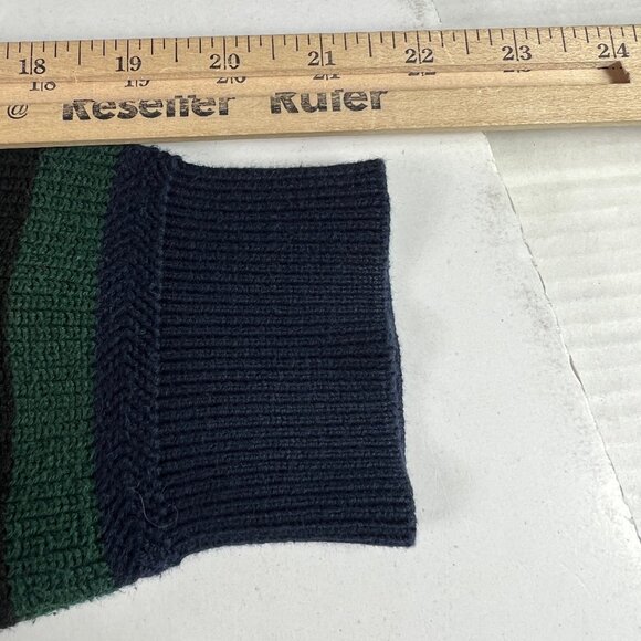VTG 90s Nautica Knit Sweater Mens Fits Large Colorful Striped Crewneck Tag XL - Picture 8 of 13